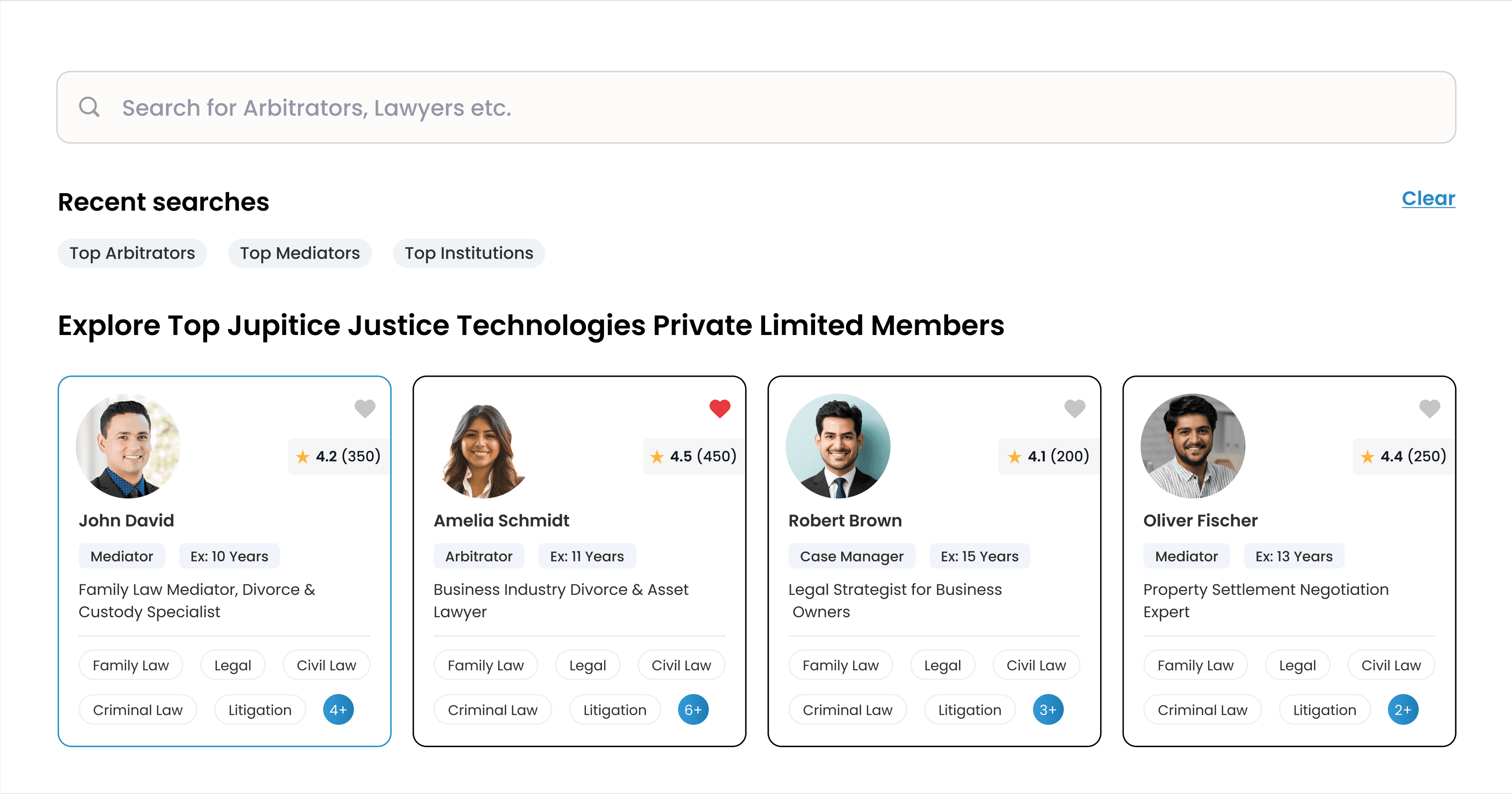 ADR Marketplace Dashboard Interface