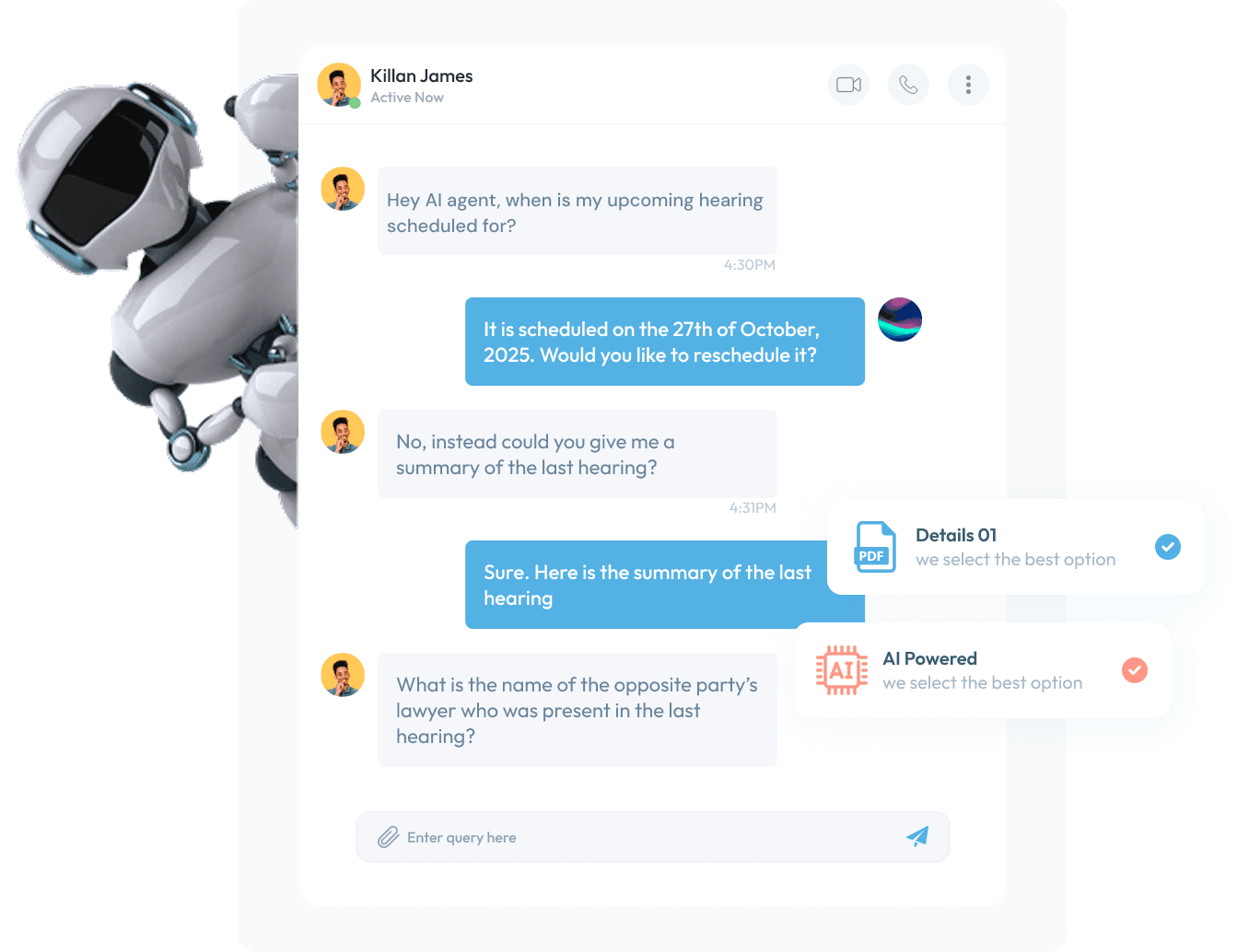 AI Chat Interface - Saya Legal Co-Pilot